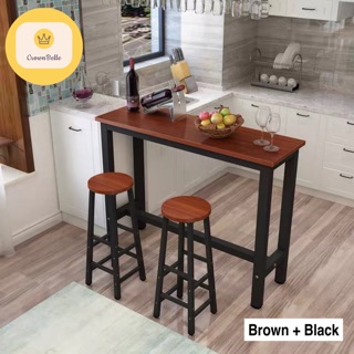 Simple Bar Table High Table With Bar Chair Stools Meja 