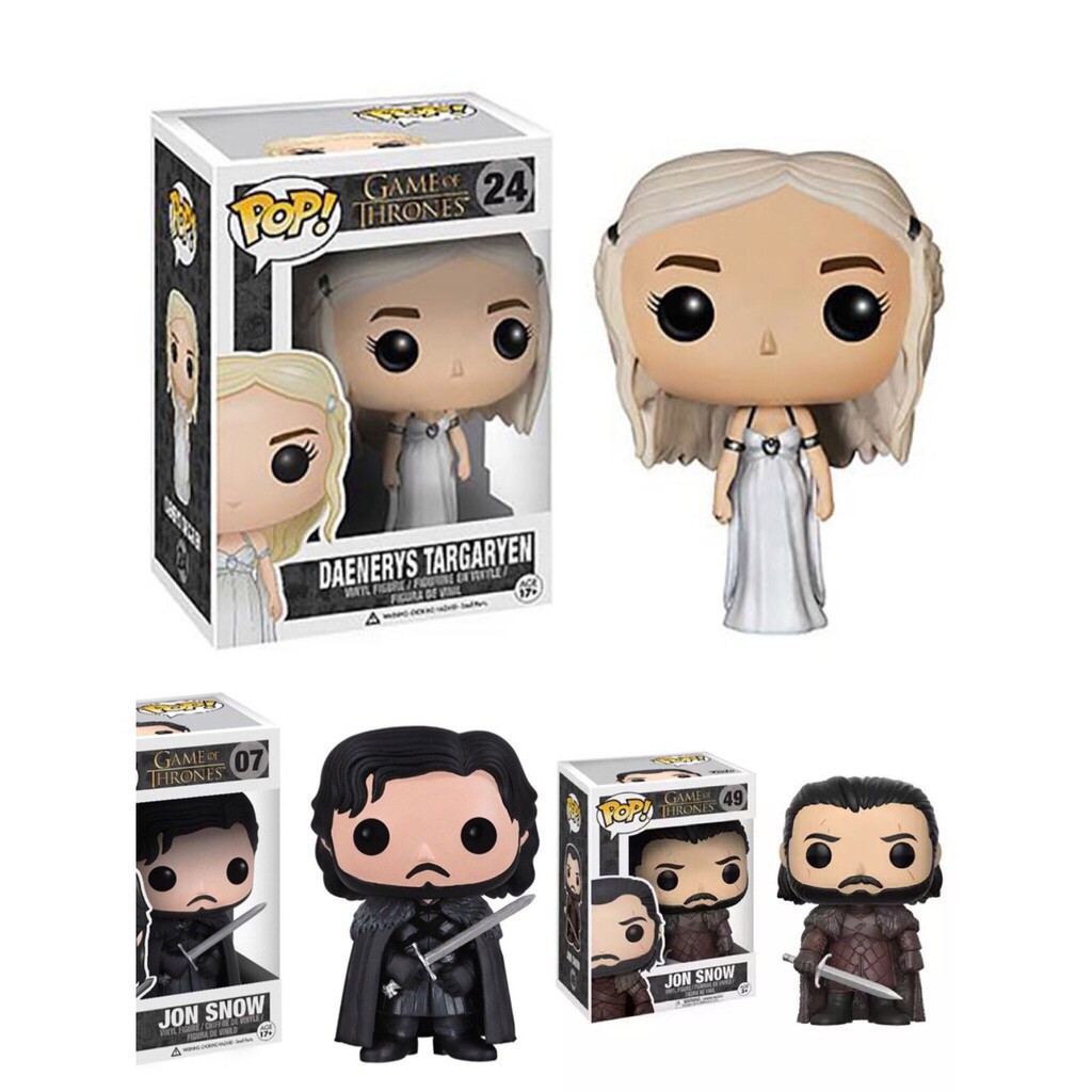 Funko Pop Game Of Thrones Jon Snow Daenerys Targaryen Action