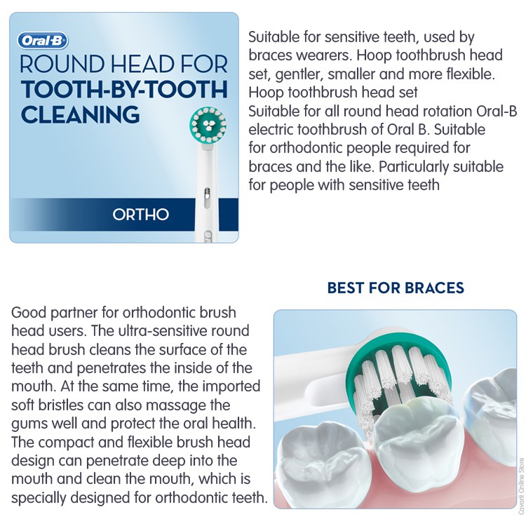 oral b orthodontic toothbrush head