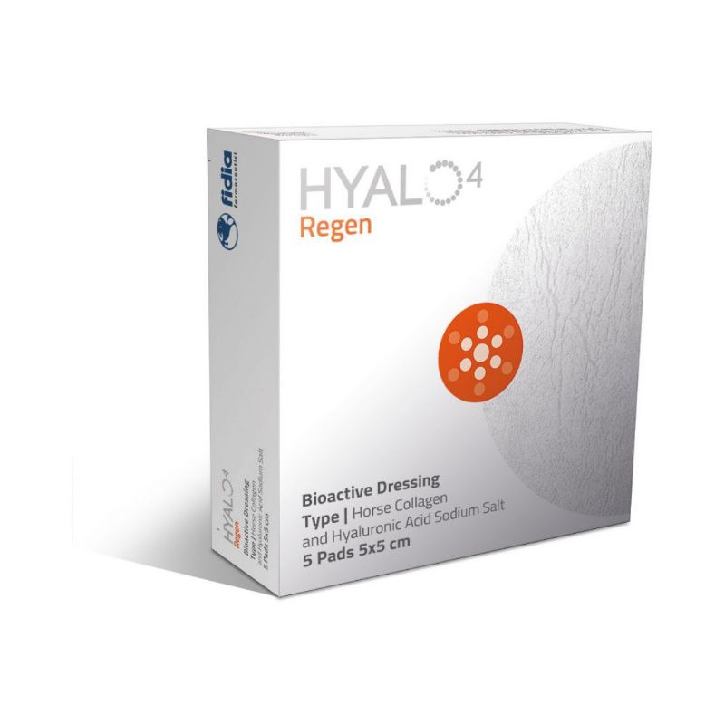 Hyalo 4 Regen bioactive collagen and hyaluronic acid dressing pad 5x5cm ...