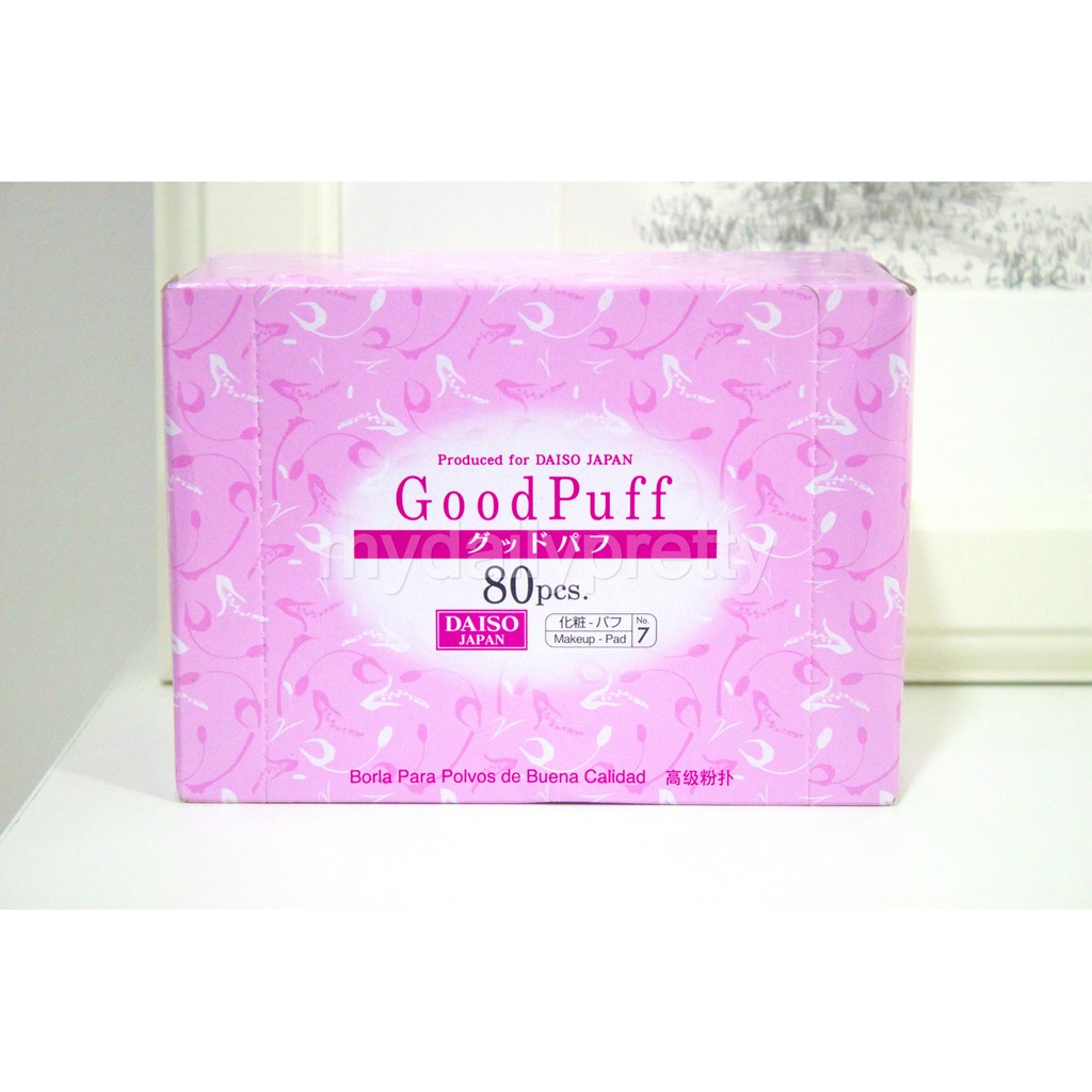 JAPAN DAISO Natural Cotton Pads, Good Puff 80PCS, 高级粉扑 Shopee Malaysia