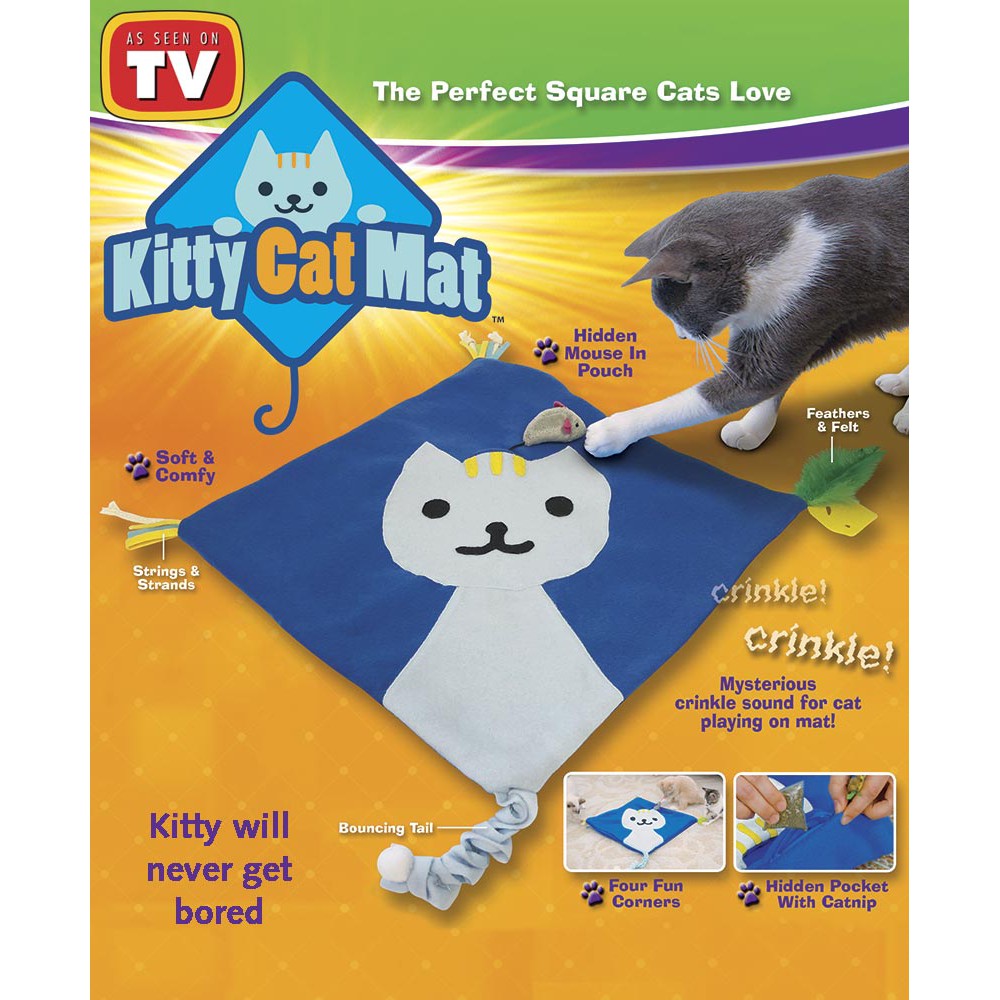 Buy Cat Litter Mat Washable Entertaining Crinkle Cat Toys With 