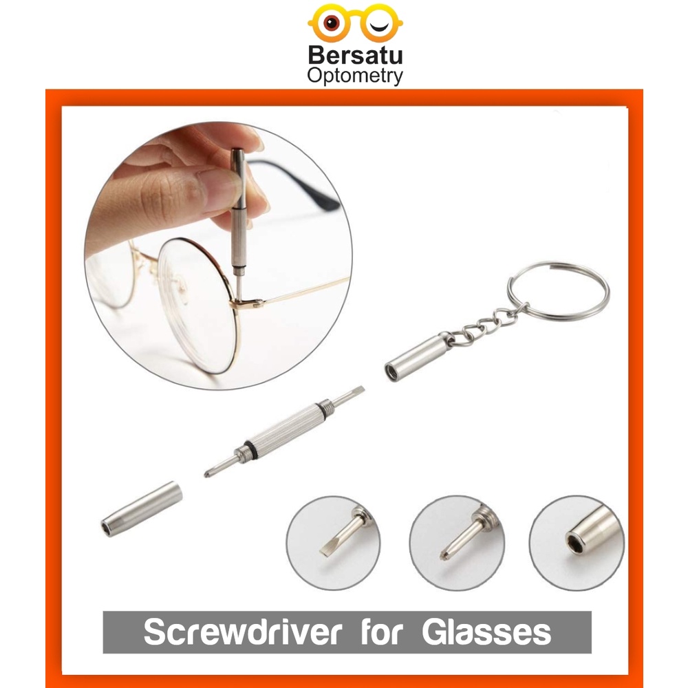 3 in 1 Keychain Screwdriver Glasses Repair Kit Spectacle Repair Kit