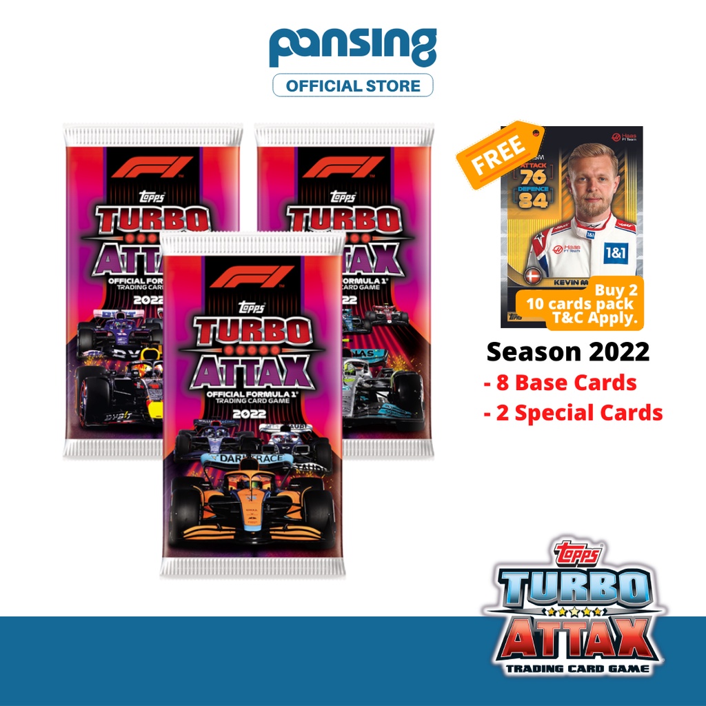 TOPPS Turbo Attax Formula 1 F1 Trading Card Game 22/23 ( 10 cards