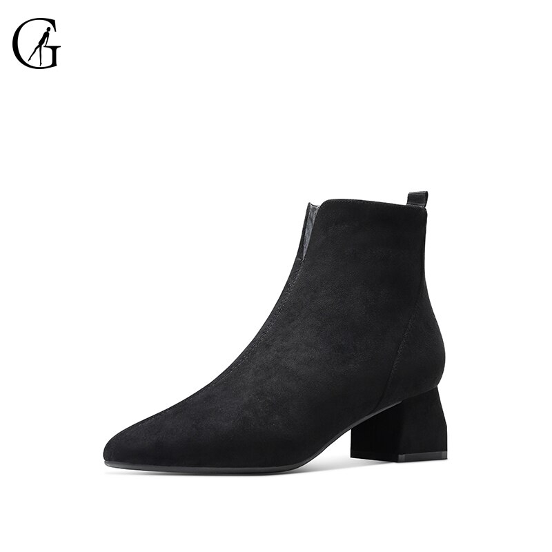 womens ankle boots square toe