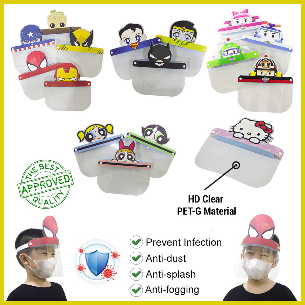 (Ready Stock) Cartoon Face Shield [ Design 1/4 ]