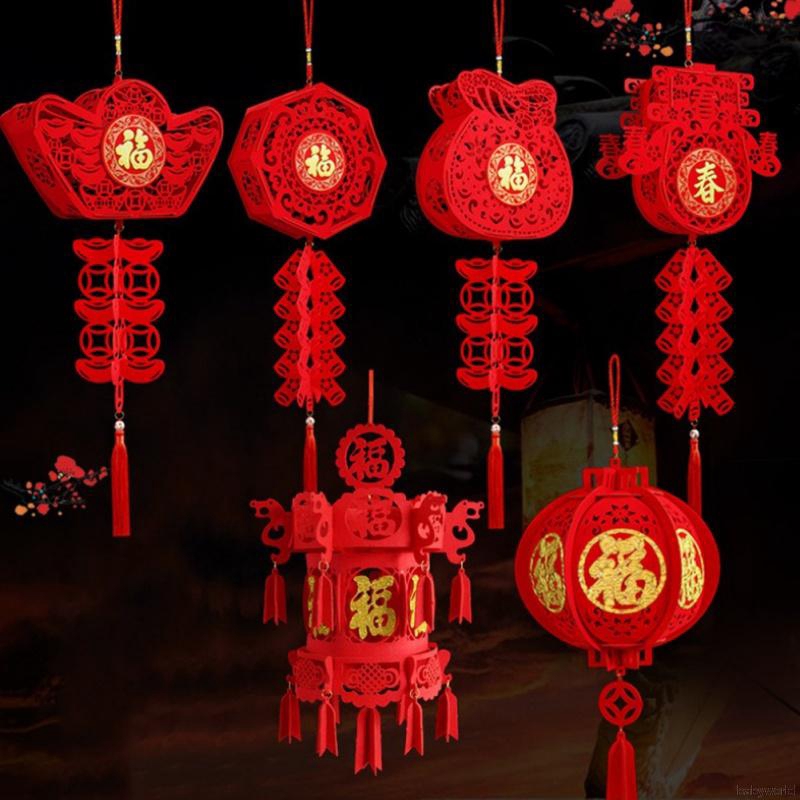 Cny Chinese New Year Red Hanging Lantern Lucky Gifts Hanging