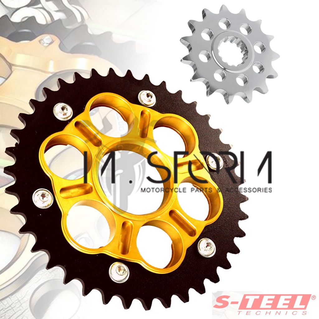 SPROCKET YAMAHA FZ09 XSR900 MT09 TRACER REGINA STEEL KIT SET Shopee