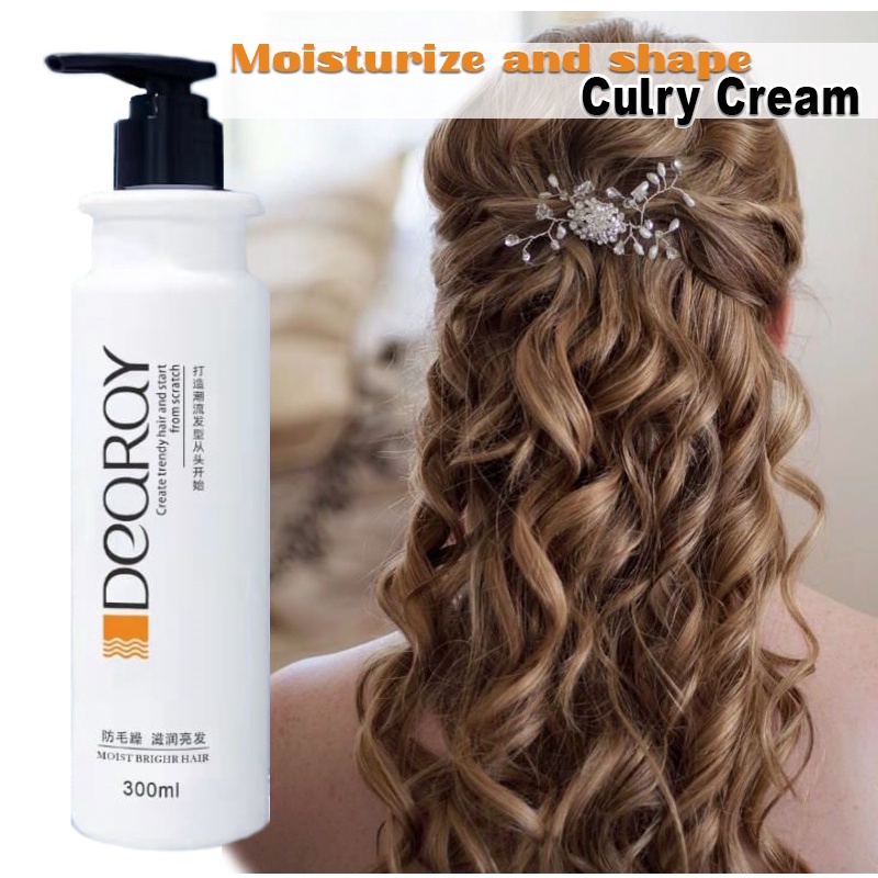 Hair Styling Curly Cream/Gel啫喱/ Liquid Dearay Moist and Bright Hold Hair  for Men & Women (300ml) | Shopee Malaysia
