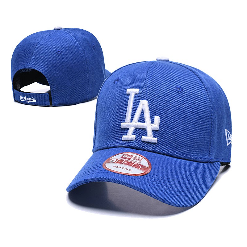 blue la snapback hat