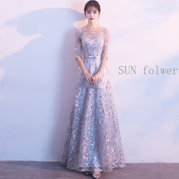 【Sun flower】Jamuan Sangat Dongeng Gaun Malam Wanita2021Elegan Mewah Yang Baru Langsing Jenis Popular Jualan Hebat Kelihatan Kurus Tamat Pengajian Mesyuarat Tahunan Pesta Tarian Upacara Dewasa NZe0