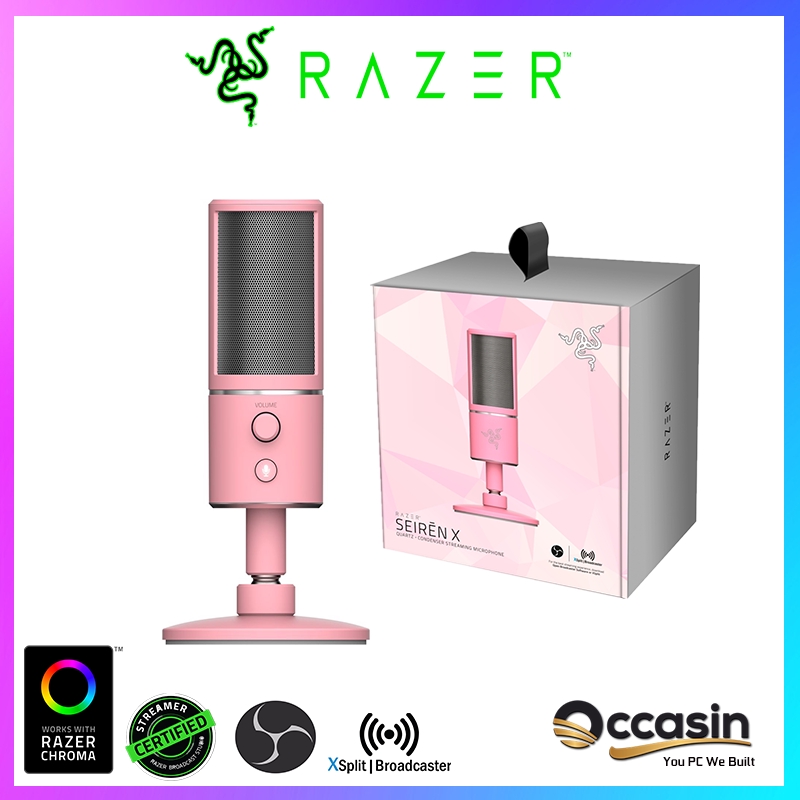 Razer Seiren X Quartz Pink Usb Streaming Microphone Shopee Malaysia