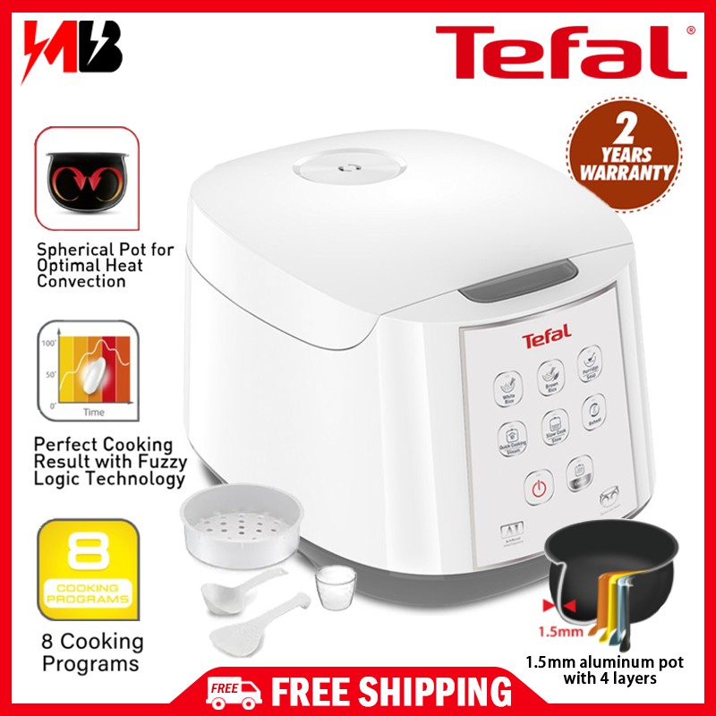 [ FREE Bubble Wrap ] Tefal RK7321 Fuzzy Logic Rice Cooker 1.8L 10 Cups Baby Porridge Cooker / Periuk Nasi / 电饭锅