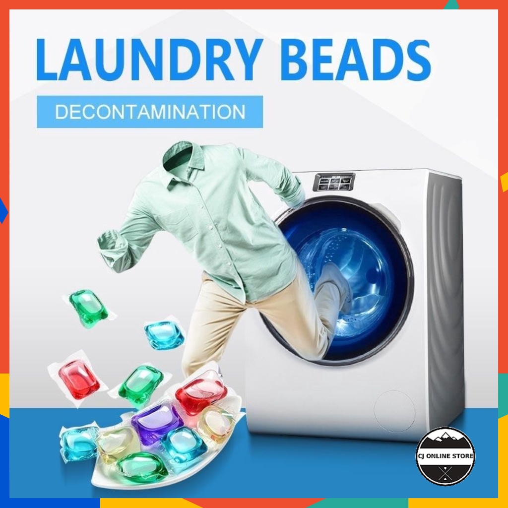 Colour Laundry Condensation Beads 抖音网红同款洗衣凝珠洗衣液 1pcs Laundry Detergent Liquid Powder Softener Sabun Cuci Baju Mesin
