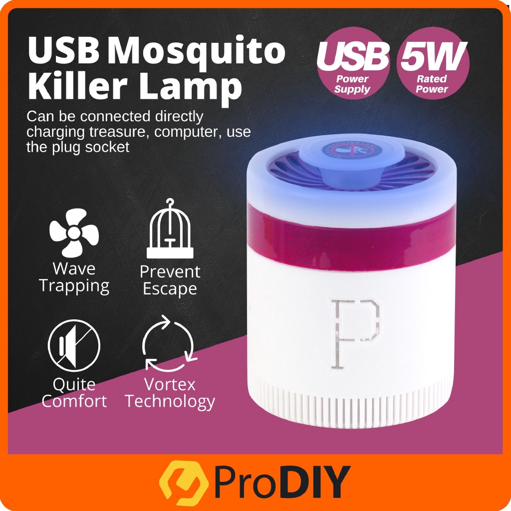 USB Mosquito Trap Killer lamp 5W Repellent Artifact Light Trap Insect Pest Control Kipas Penangkap Nyamuk ( P520 )
