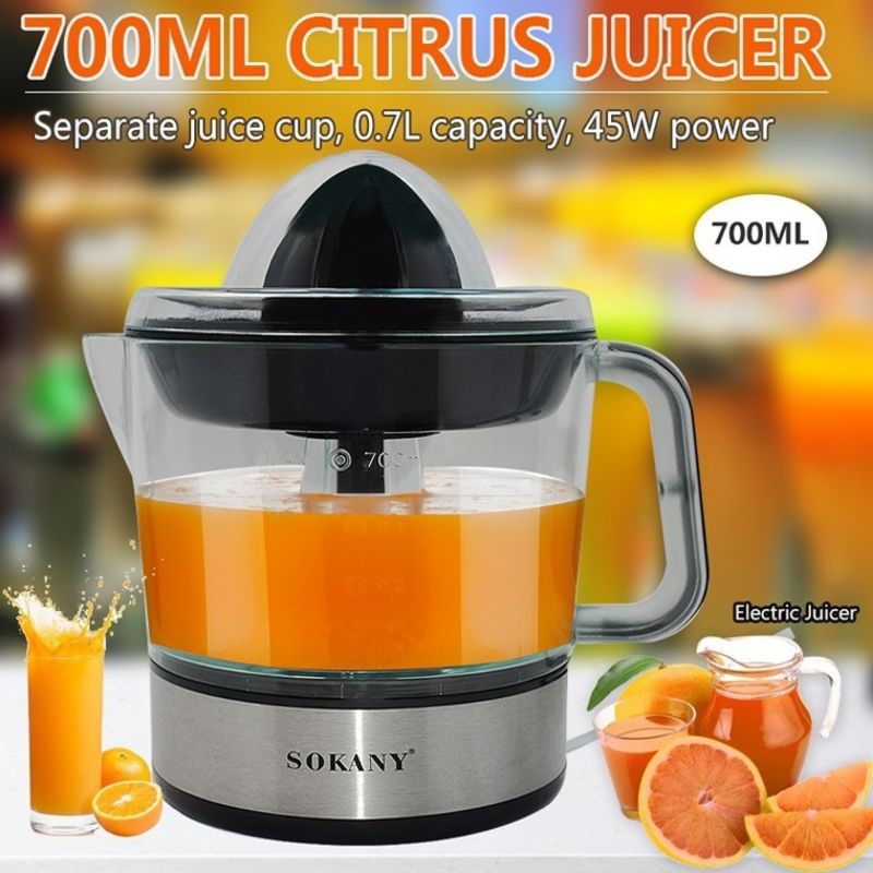 SOKANY Electric Citrus Juicer Orange Juice Squeezer Press