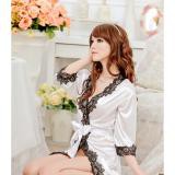 Silk Lace Nightwear Bath Robe