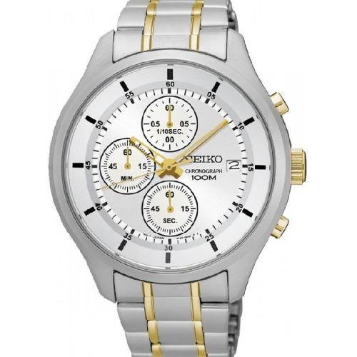 seiko gold and silver mens watch
