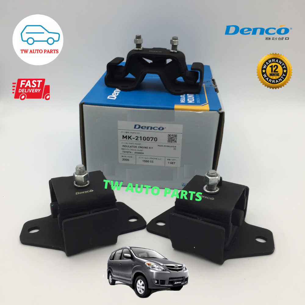 DENCO ENGINE MOUNTING SET (JAPAN) FOR TOYOTA AVANZA F602 1.5cc (2006 ...