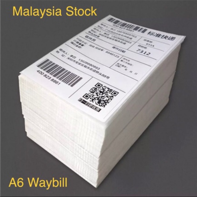 A6 thermal sticker shopee airway bill printer 10000pcs 100mm*150mm