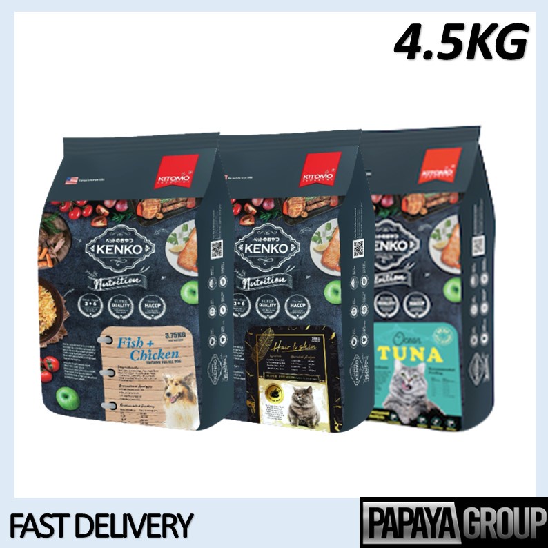 kenko-nutrition-all-ages-cat-dry-food-4-5kg-fish-chicken-hair-skin