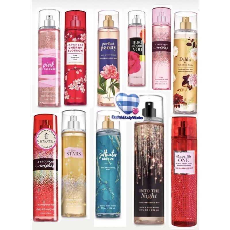 Bath & body works fragrance mist perfume bath and body works | Shopee ...