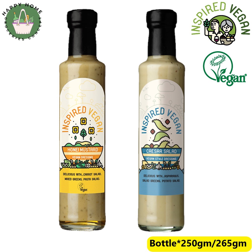 Inspired Vegan Salad Dressing Caesar Salad Dressing / Honei Mustard