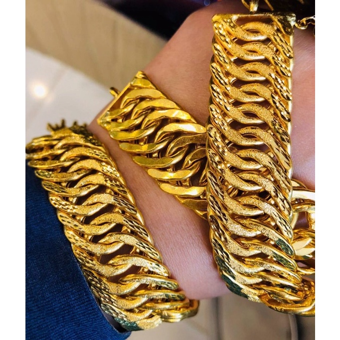 Gold Bracelet Gelang Lipan Kait 3 Emas 916 Tulen