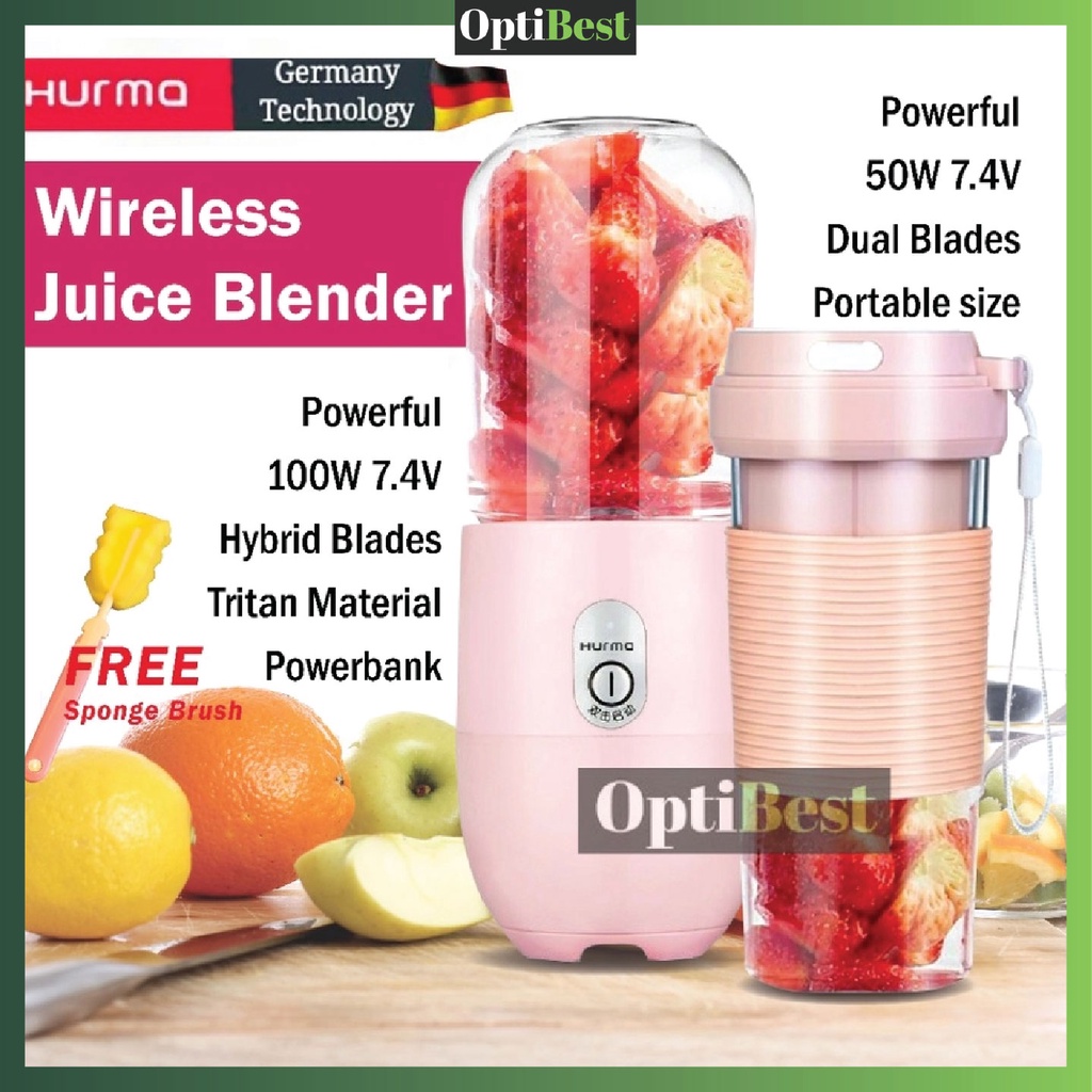 OPTIBEST Portable Juice Blender Wireless Juice Blender USB Juice Blender Juice Cup Blender Juicer Cup