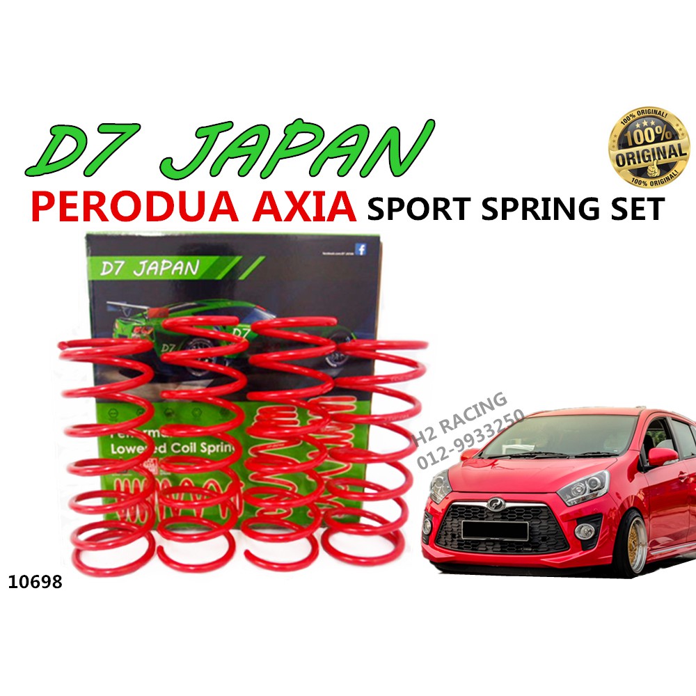 PERODUA AXIA D7 Japan Sport Spring Lower  Shopee Malaysia