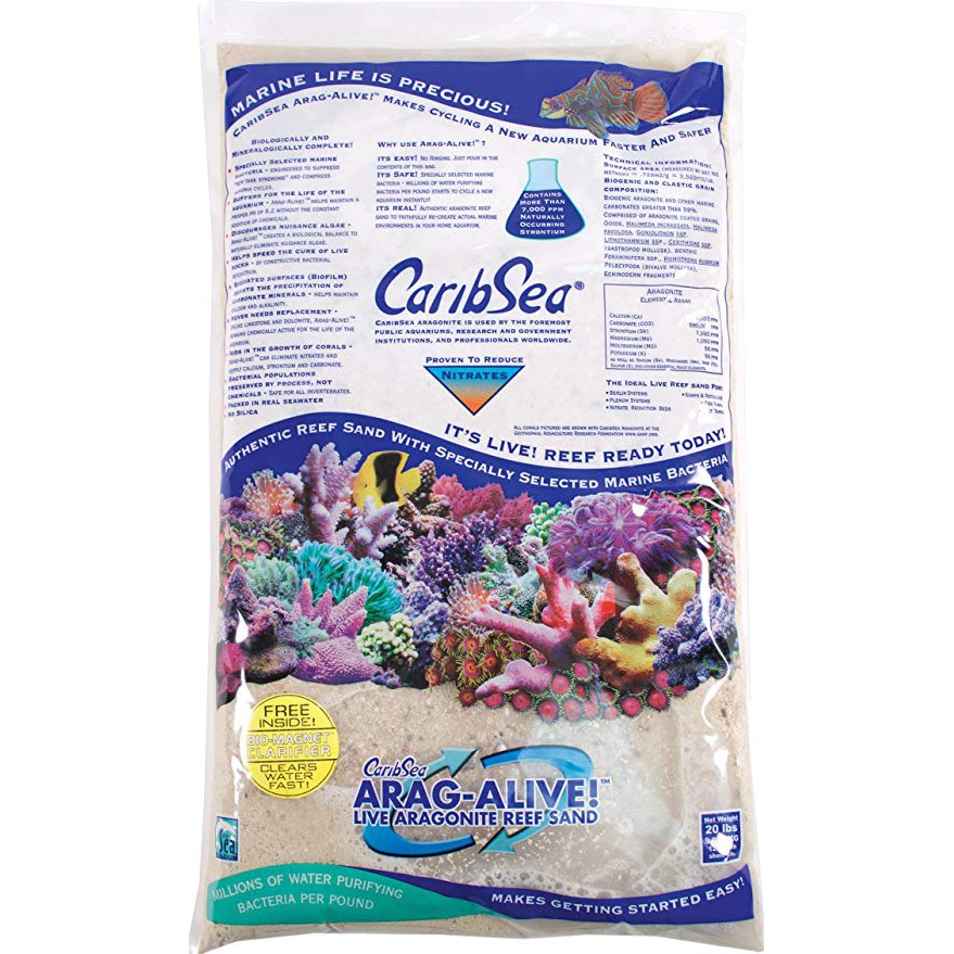 Caribsea AragAlive Bimini Pink (Reef Live Sand 20lbs) Shopee
