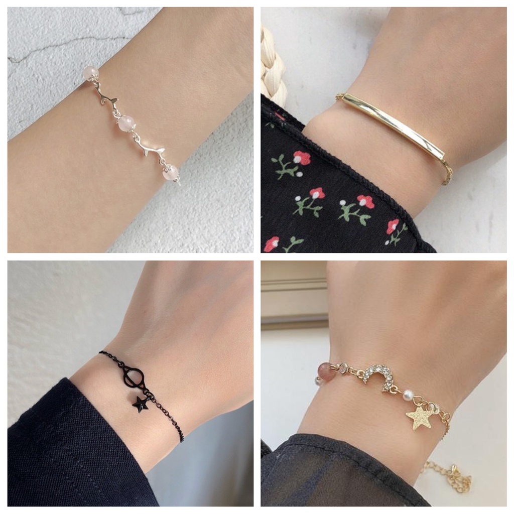 C.FASHION Women Bracelet Fashion Accessories Korean Girl Friendship Bangle Jewelry Rantai Gelang Tangan Perempuan 现货女生手链