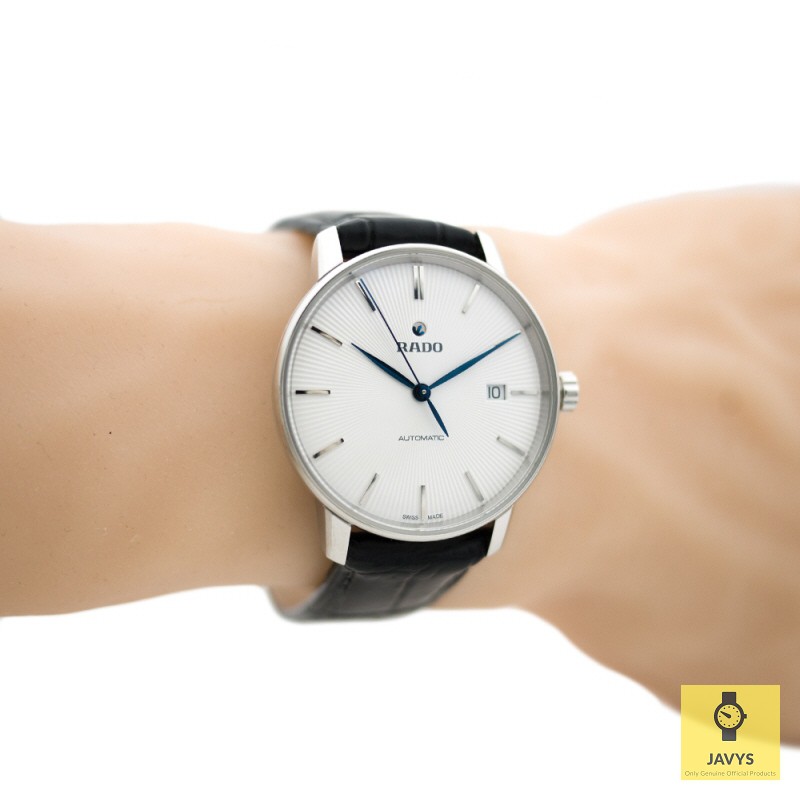 RADO R22860045 / Coupole Classic Automatic / Men's / Date / Sapphire  Crystal / 37.7mm / Leather Strap / Black | Shopee Malaysia