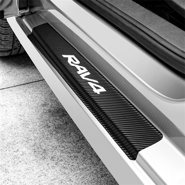 Toyota RAV4 Car Door Protector Carbon Fiber Waterproof Sticker 4PCS/Set