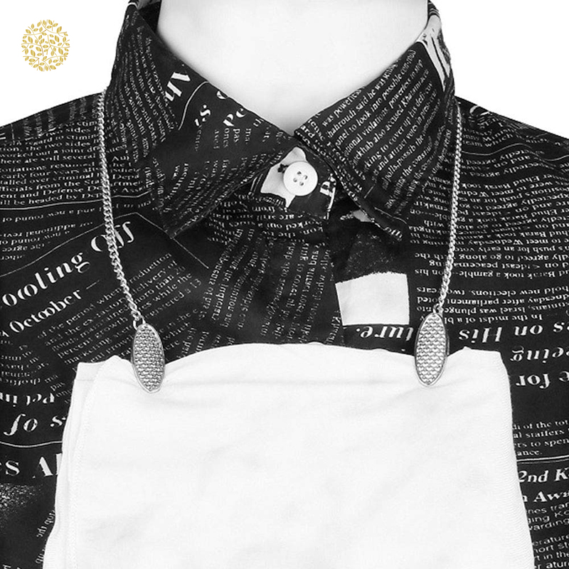 Metal Napkin Chain Clip Portable Towel Apron Holder Retainer Small Bib