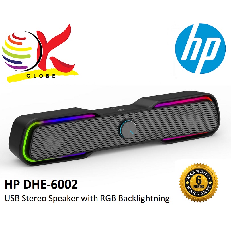 HP DHE-6002 (WIRED) / DHE-6002S (WIRED+ BLUETOOTH 5.0) GAMING SOUND BAR SPEAKER LED LIGHT SOUNDBAR WITH TOUCH CONTROL