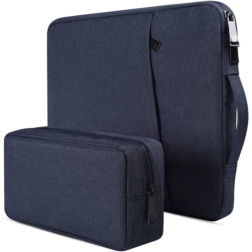 Laptop Sleeve Bag with Convenient Handle and Extra Charger Bag Durable