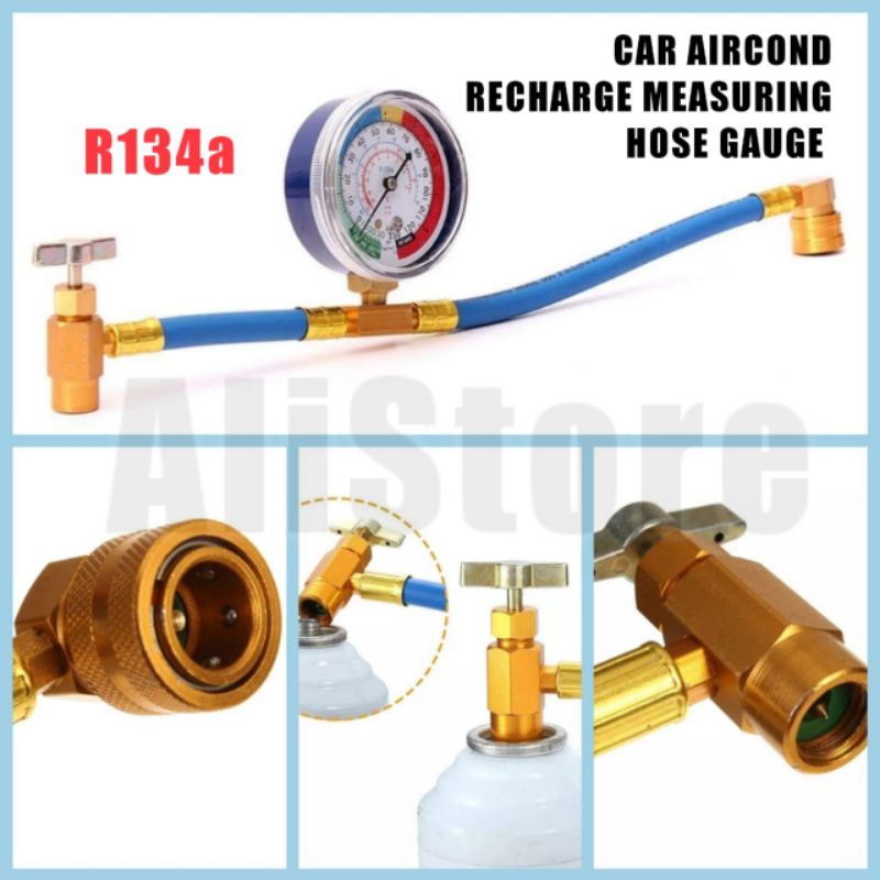 Car Refrigerant Charging Pipe R134a Recharge Measuring Hose - View #7