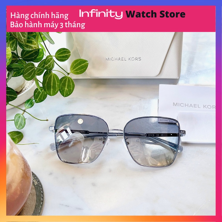 Michael KORS Bastia Women's sunglasses with modern square shape, blue gray  color model MK1108-1400V6 | Shopee Malaysia