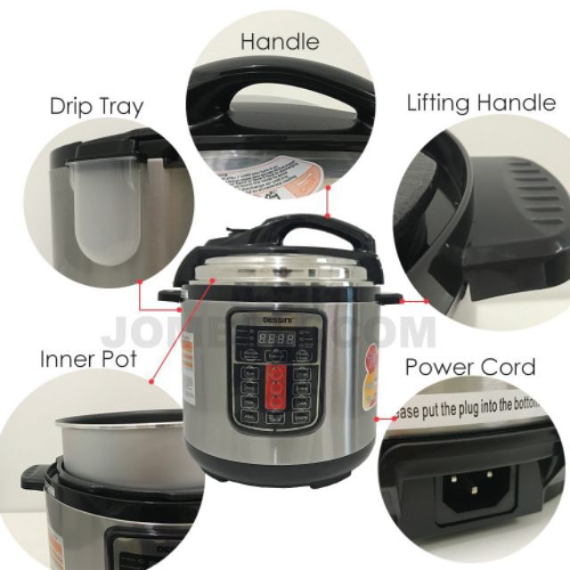 Harga Meletup Ready Stock Dessini Pressure Cooker 6 Litre Shopee Malaysia