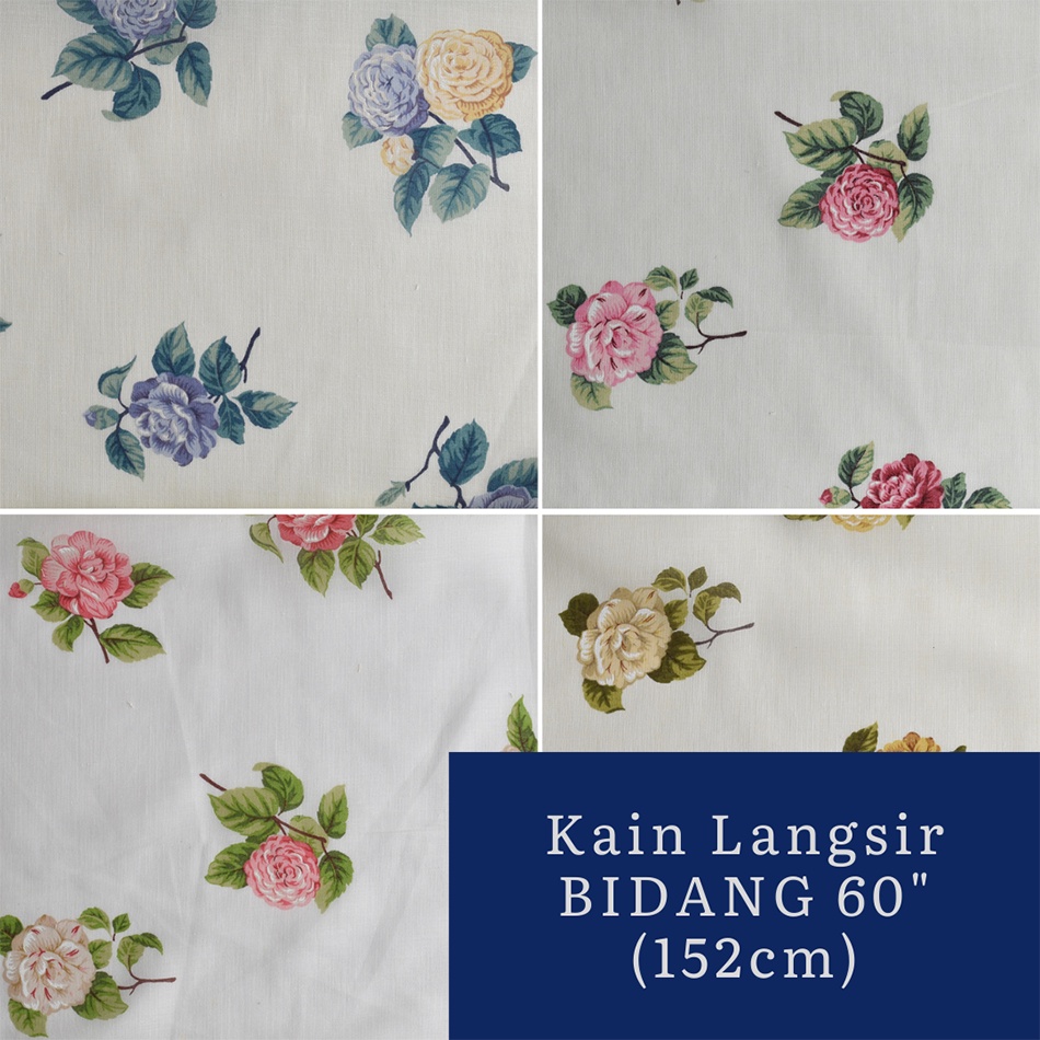 ( BEST BUY ) CURTAIN FABRIC / KAIN LANGSIR Bidang 60"(152cm) Shopee