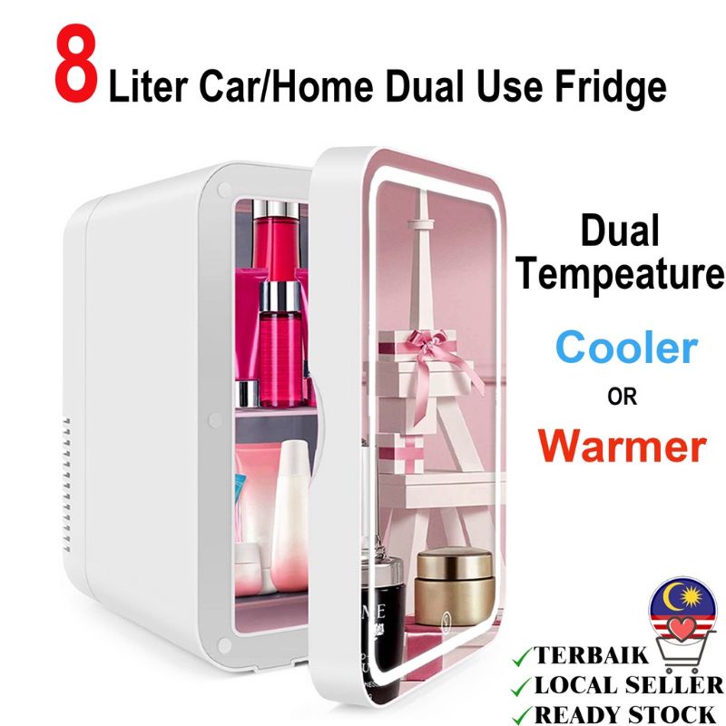Personalized Mini Skincare Beauty Fridge 8L portable Cool and Warm