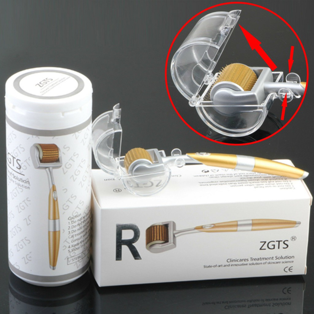 ZGTS 192 Micro Needle  Derma Roller Titanium Needle Anti Aging  Scar Acne Wrinkle Cellulite Hair Growth Anti Hair Loss | Shopee Malaysia