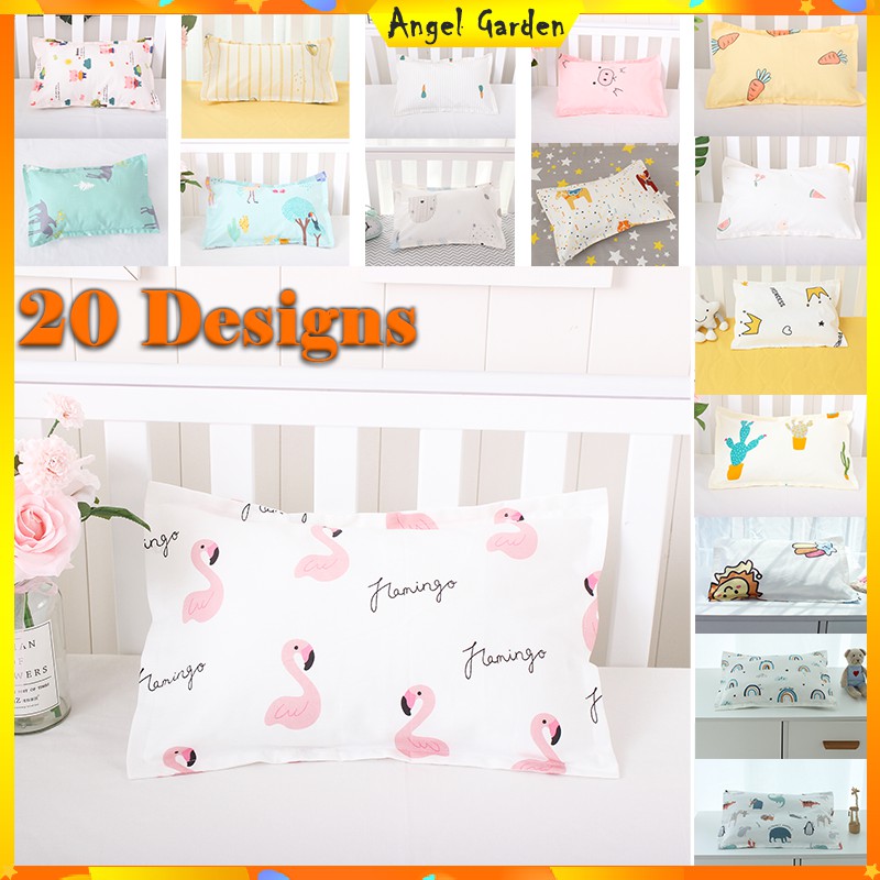 Angel Garden - Baby Crib Bedding Pillow for Boys & Girls - 100% Cotton -  Cute Cartoon Design - Baby Cot Pillowcase Pillowcore | Shopee Malaysia