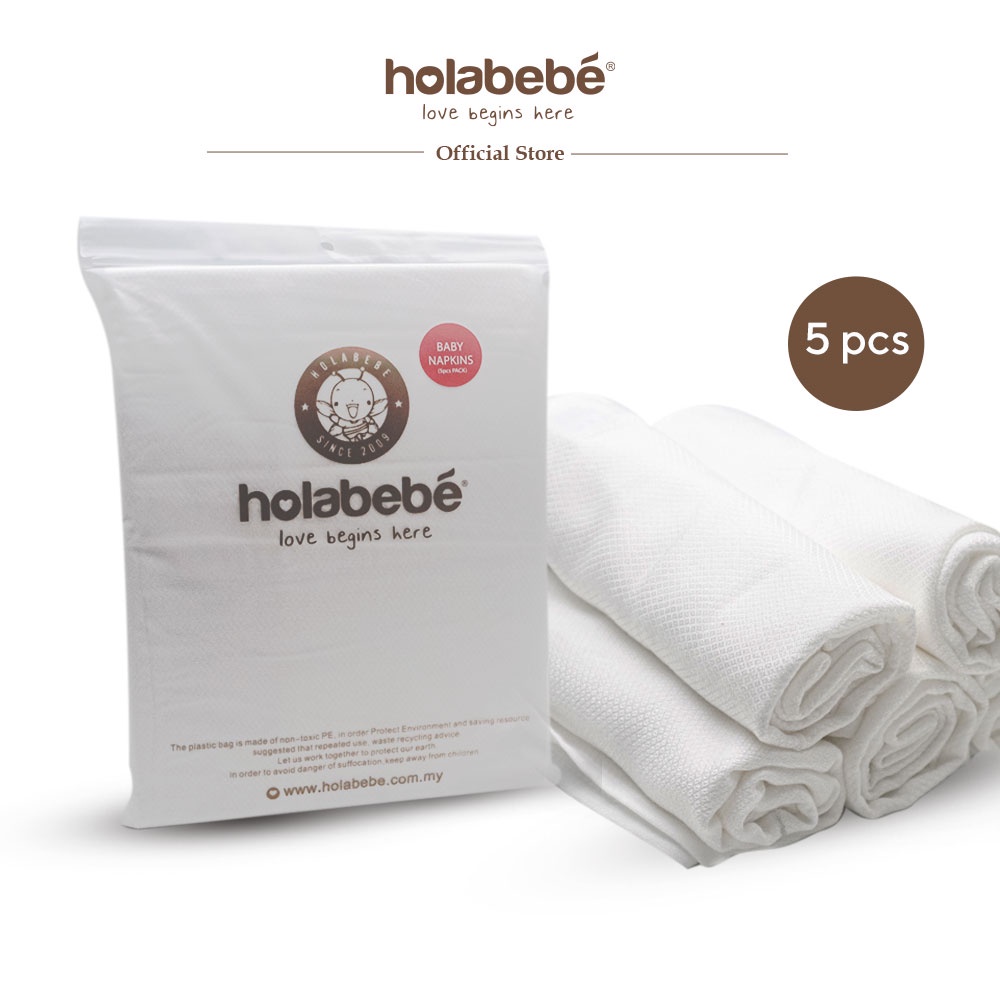 Holabebe Premium 5 In 1 Baby Bamboo Fiber Napkin Baby Diaper Shopee