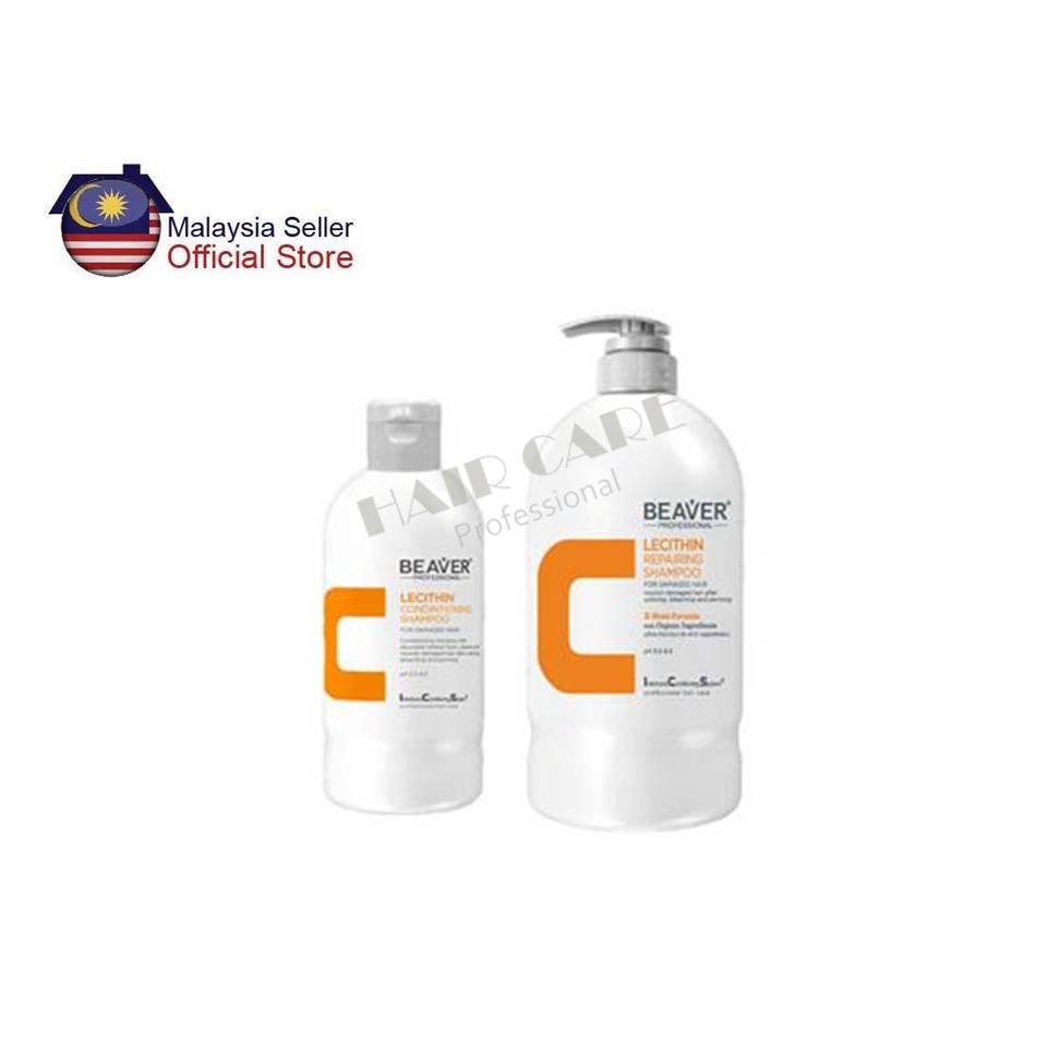 Beaver Ics Lecithin Repairing Shampoo 300ml 750ml Damage Perm