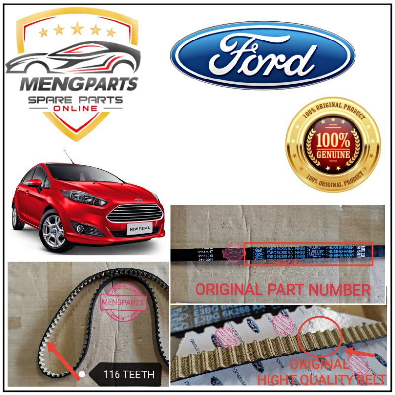 FORD FIESTA 1.0 ECOBOOST TIMING BELT / TIMING BEARING CM5G6K245EB 116ZA16 E3BG6K288AA