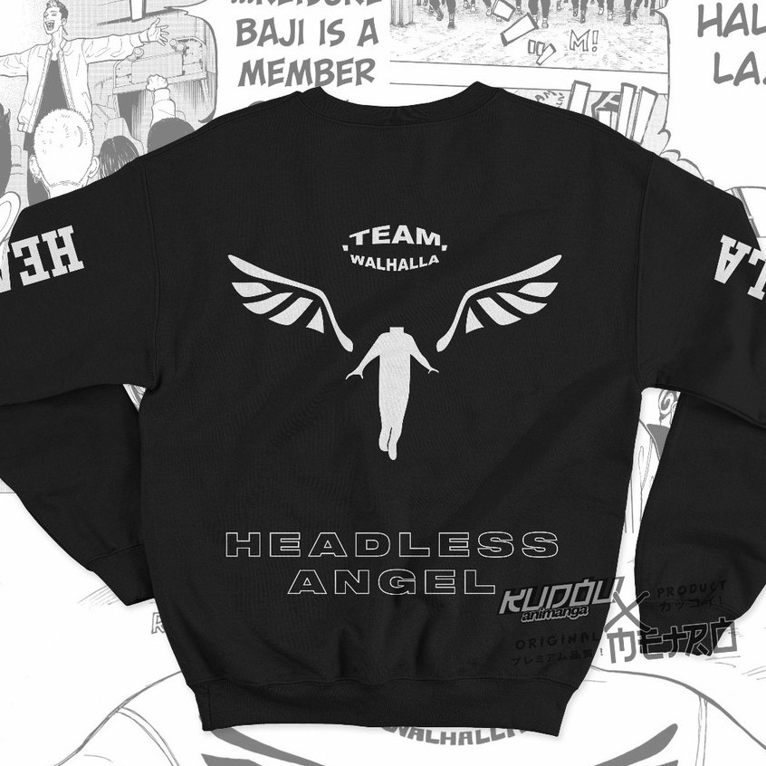 Crewneck Team Valhalla Tokyo Revengers Shopee Malaysia