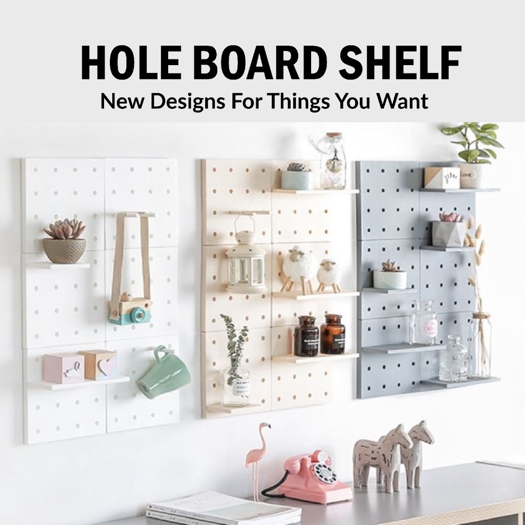 Wall Shelf Rack Pegboard Holes Display Wall Decoration Rack Wall Hanger