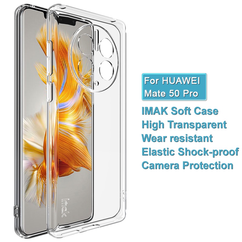 Original Imak Casing Huawei Mate Pro Transparent Soft Tpu Back Case Mate Clear Silicone